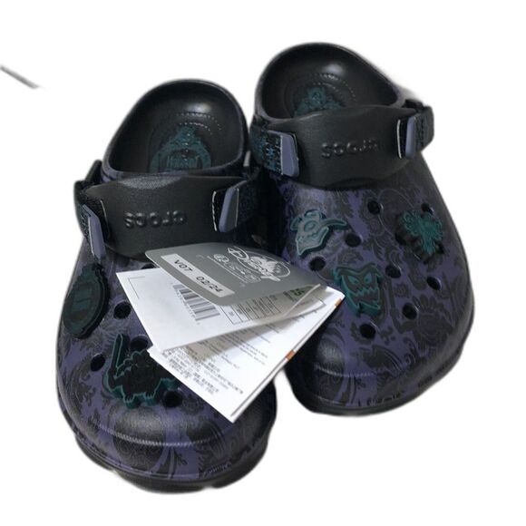 2024 Disney The Haunted Mansion Wallpaper Clogs Crocs Men’s 7 Women\'s 9 New